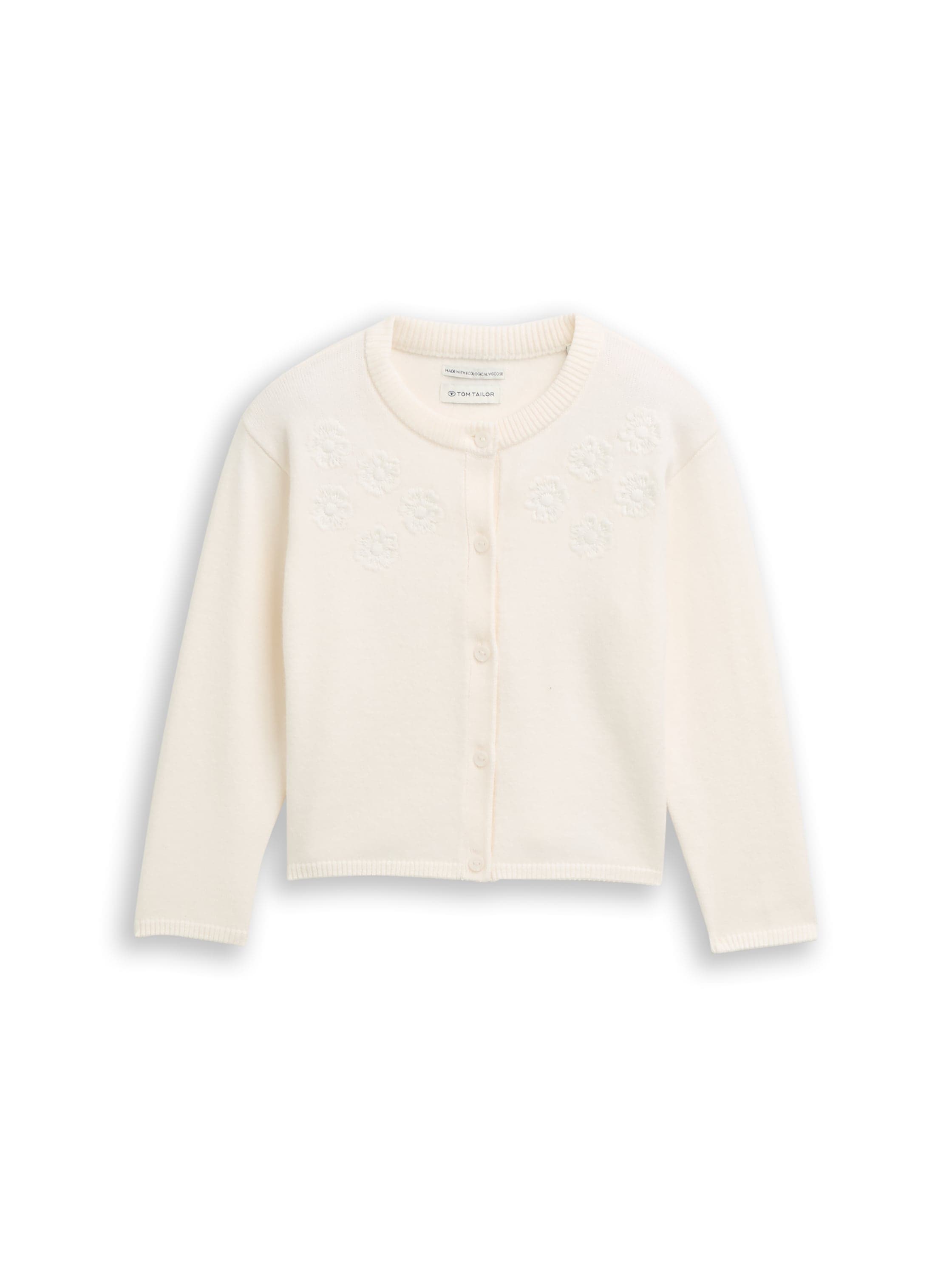 TOM TAILOR Cardigan , mit strukturiertem Blumen-Mustern, für Girls