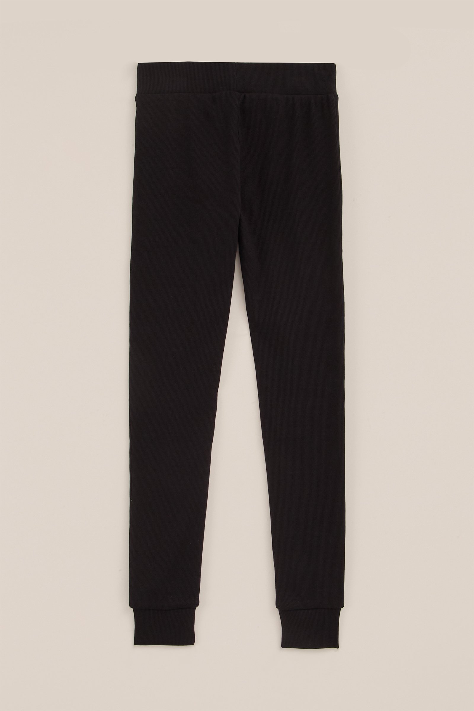 Meisjes geribde legging WE Fashion Zwart