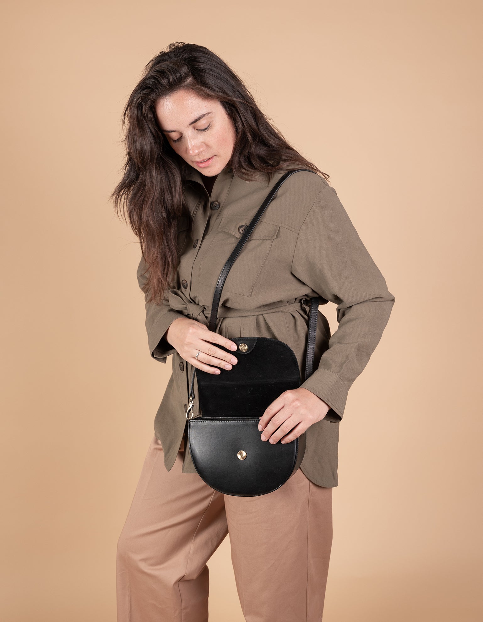 Ava - Black Classic Leather