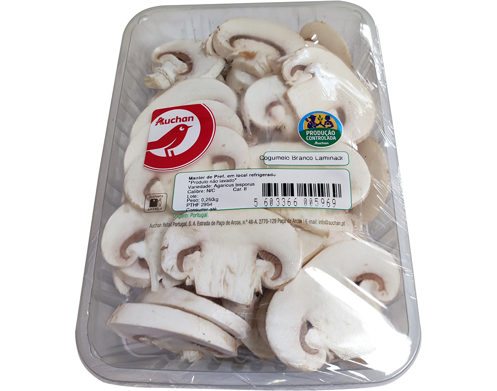 COGUMELO BRANCO LAMINADO AUCHAN CULTIVAMOS O BOM 250 G