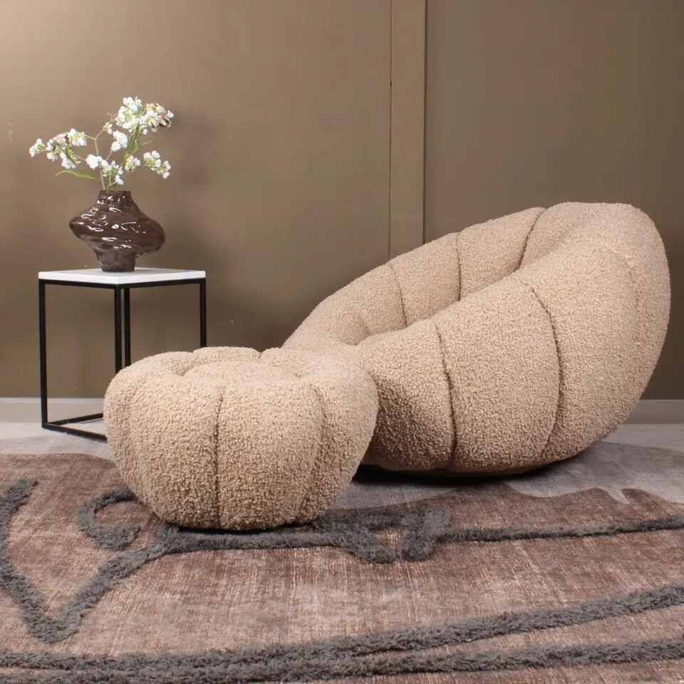 DS4U - Olivia fauteuil set teddy - beige