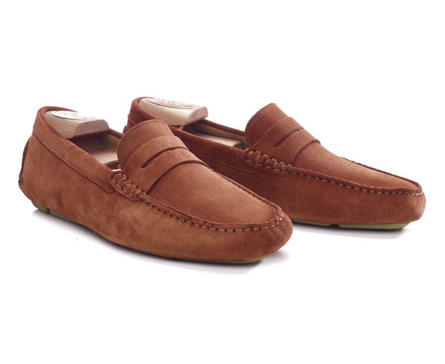 Mocassin homme été Velours Brique - SEACREST II