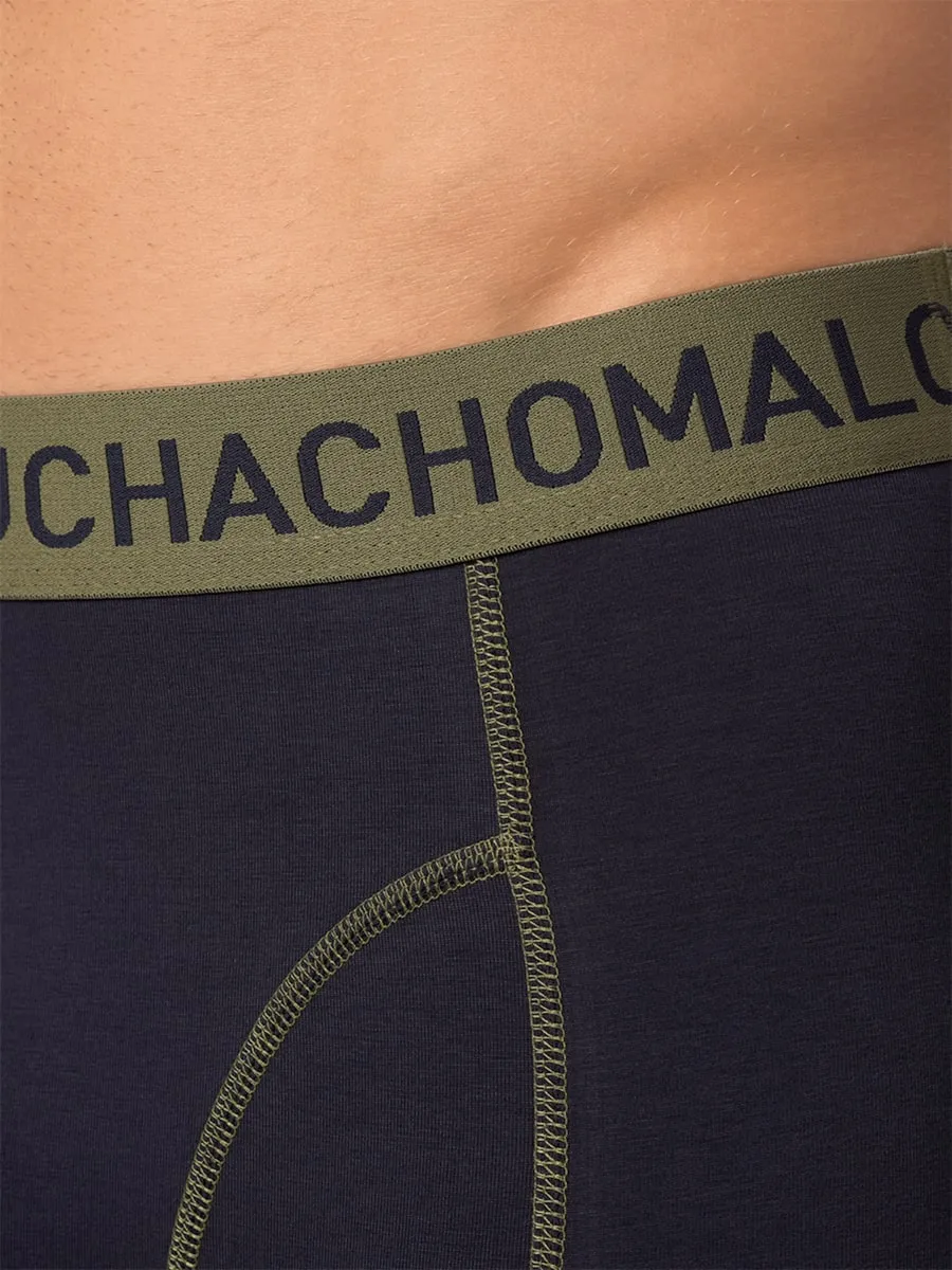 Muchachomalo 1010 BOXER 2PK NAVY GREEN/DEEP BLUE