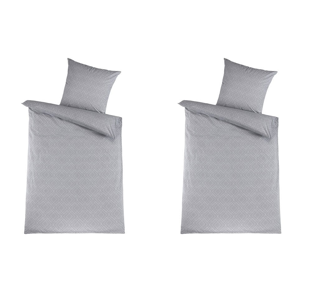 2er Set - Renforcé-Bettwäsche Squares 80 x 80/135 x 200 cm