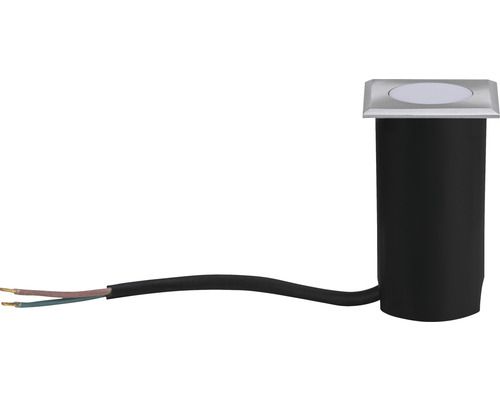 Paulmann inbouw vloerlamp IP67 vierkant 2W 60 lm 3000K warm wit 50x50mm Huis geborsteld roestvrij staal 230V