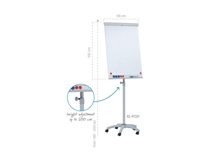 Franken Flipchart X-tra!Line Mobil 68 cm x 105 cm Mobiles Flipchart
