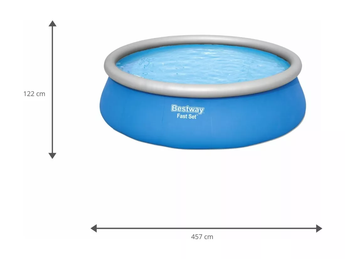 Kit piscine ronde Fast Set - D 457 x H 122 cm - Bleu
