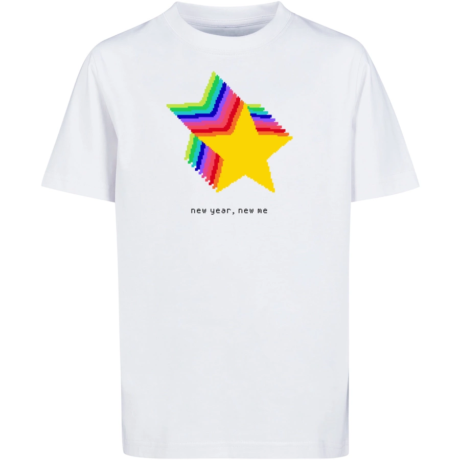 F4NT4STIC T-Shirt SIlvester Party Happy People Only weiß