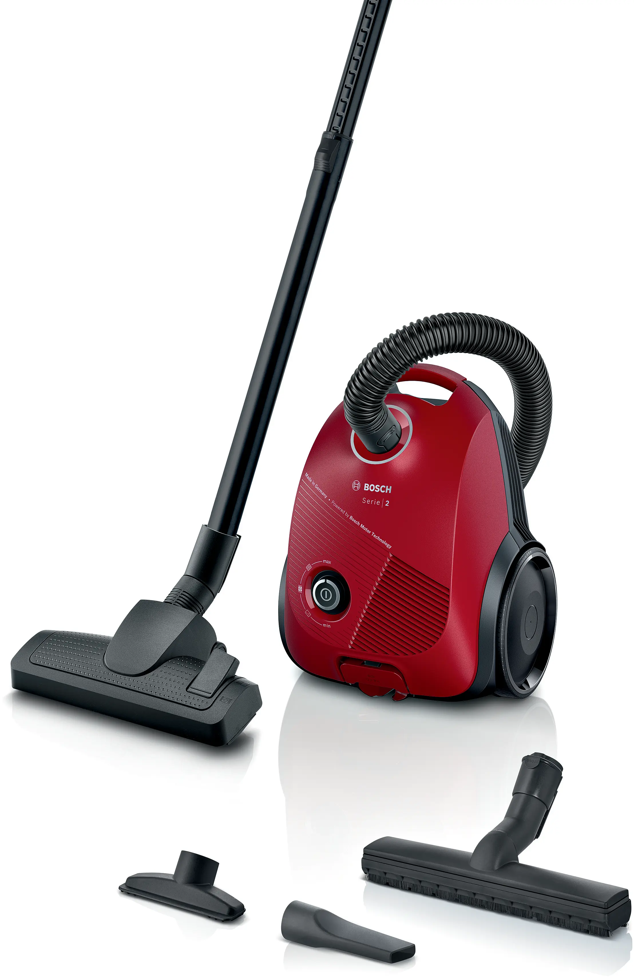 Serie 2 Stofzuiger met zak Rood