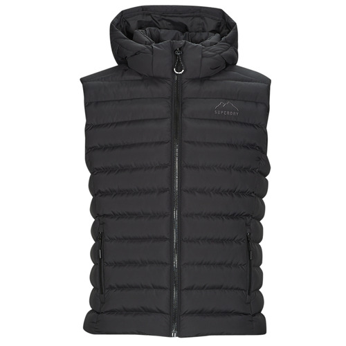 Superdry - HOODED FUJI SPORT PADDED GILET Negro