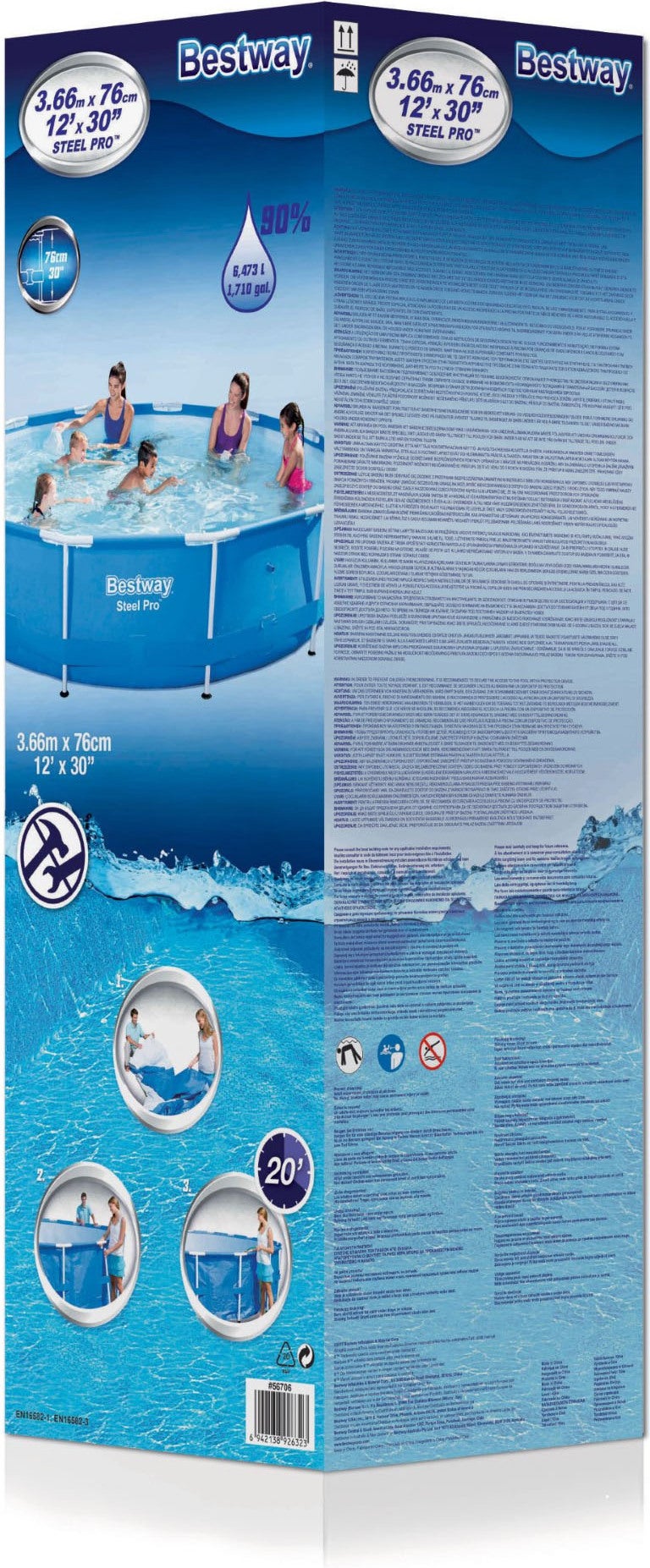 Bestway frame zwembad Steel Pro D 366 H 76 cm