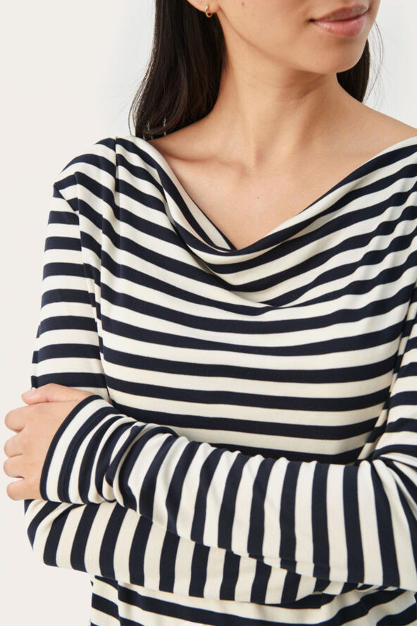 Part Two FalishaPW TS Dark navy stripe