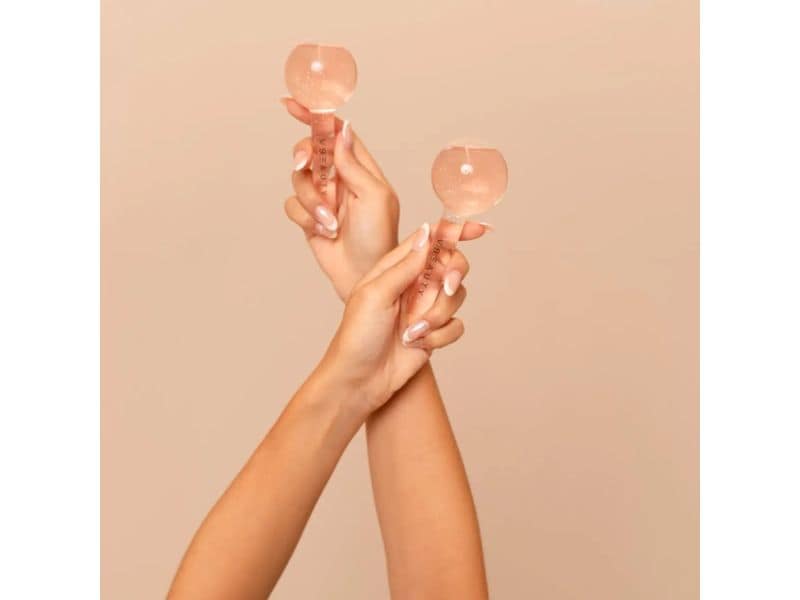 VBEAUTY Ice Globes Set Innovatives Massage-Tool aus hochwertigem Glas