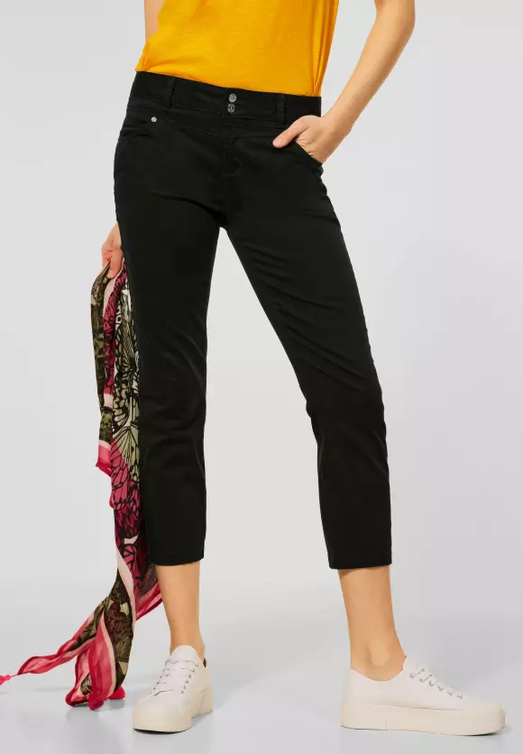 Casual Fit Hose in Unifarbe - bassy olive