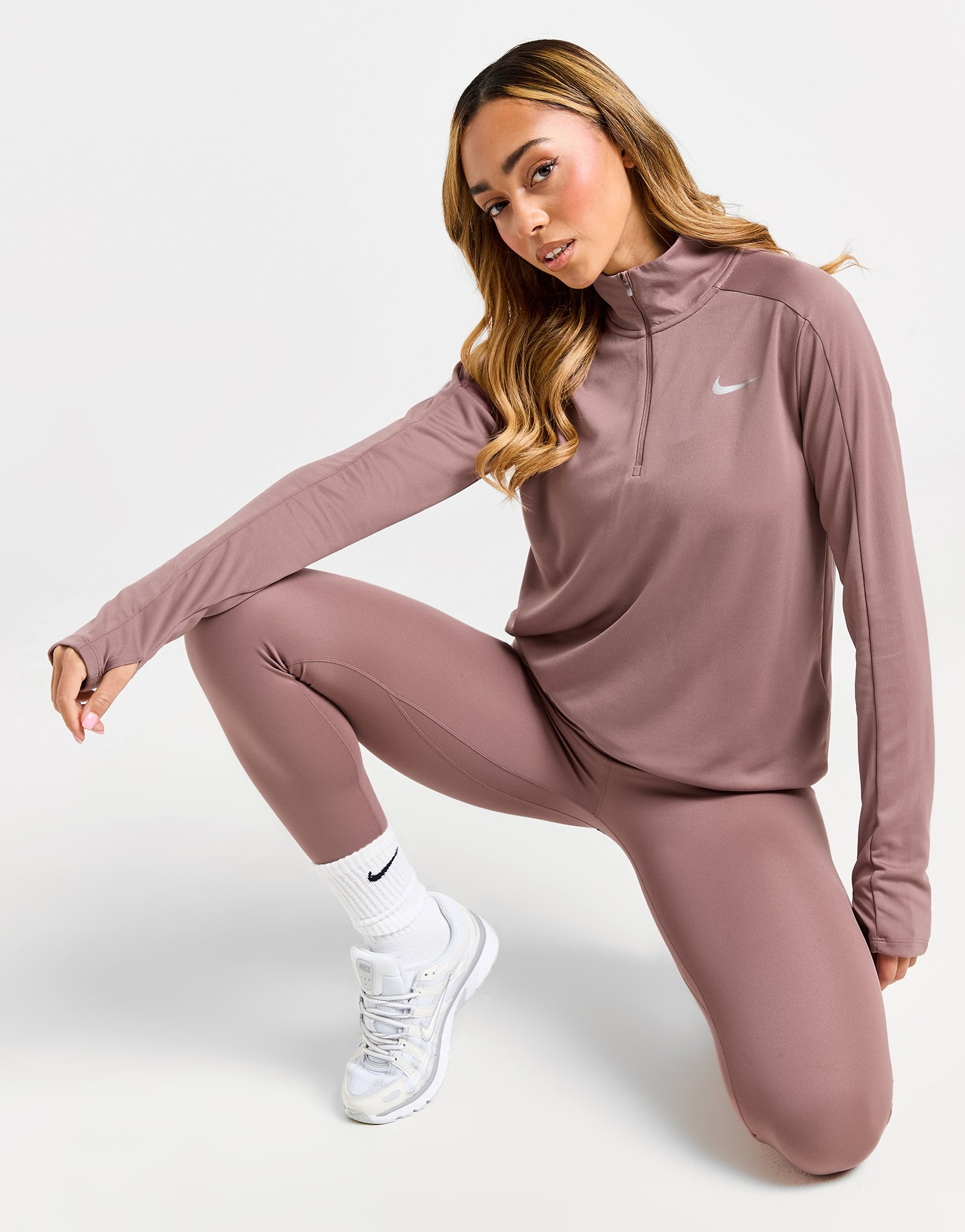 Nike Haut de survêtement zippé 1/4 Running Pacer Femme