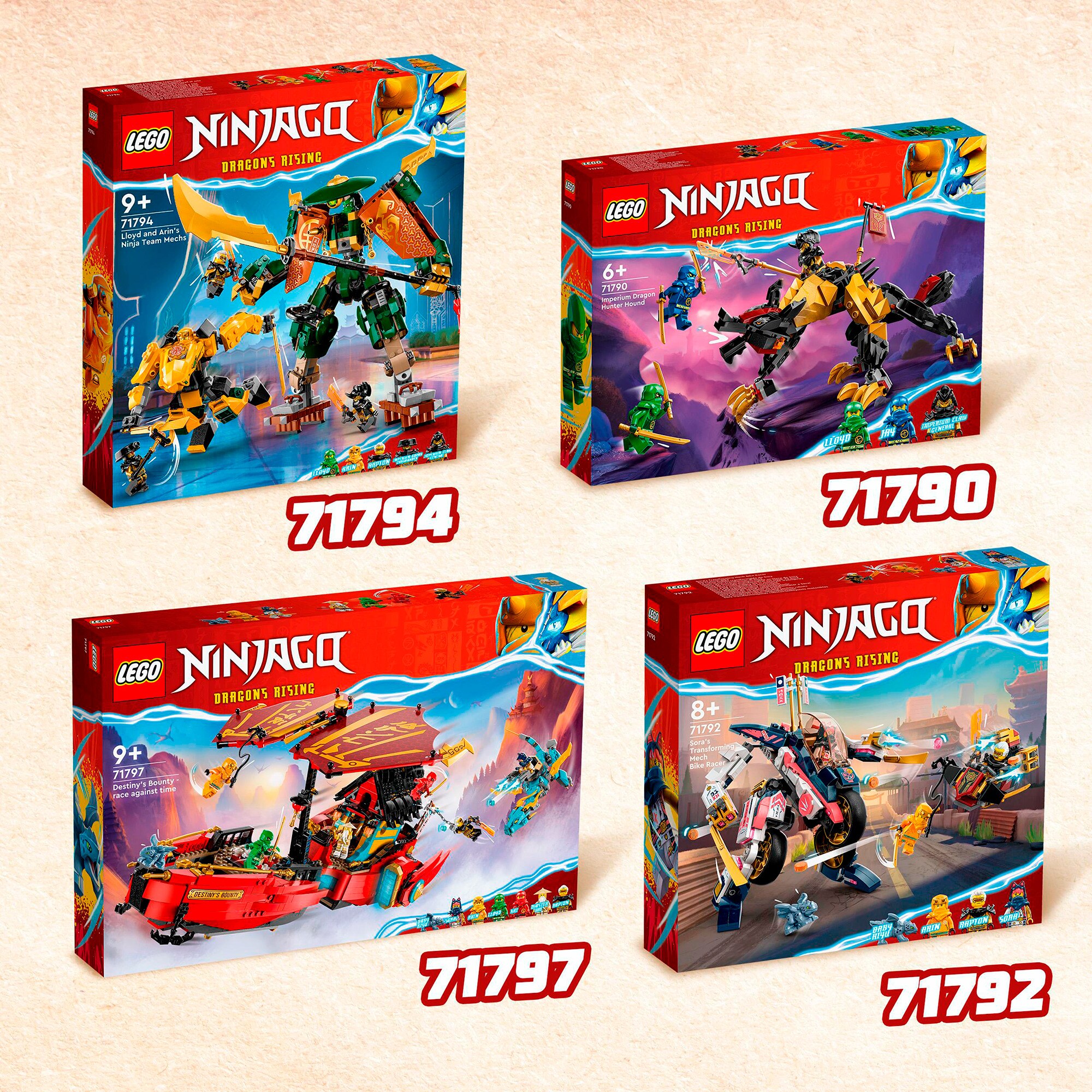 LEGO Konstruktionsspielzeug Ninjago Soras Mech-Bike