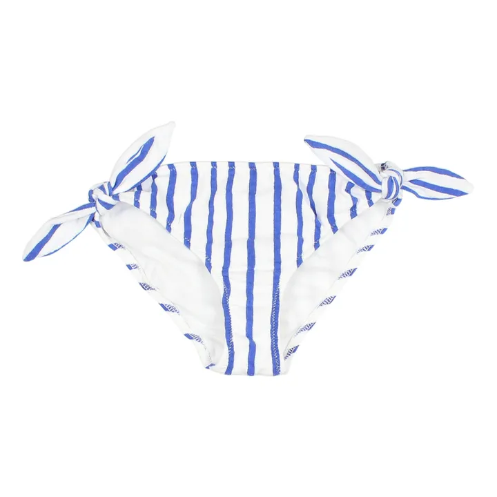 Búho Culotte de Bain Coton Bio Rayée | Blanc