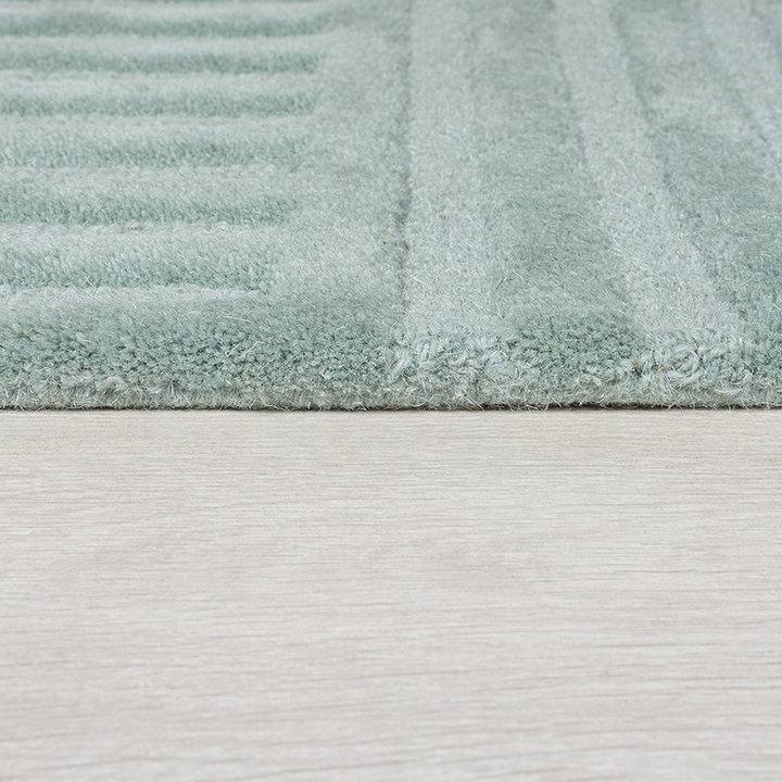 Modern vloerkleed - Solacio Zen Blauw/Groen