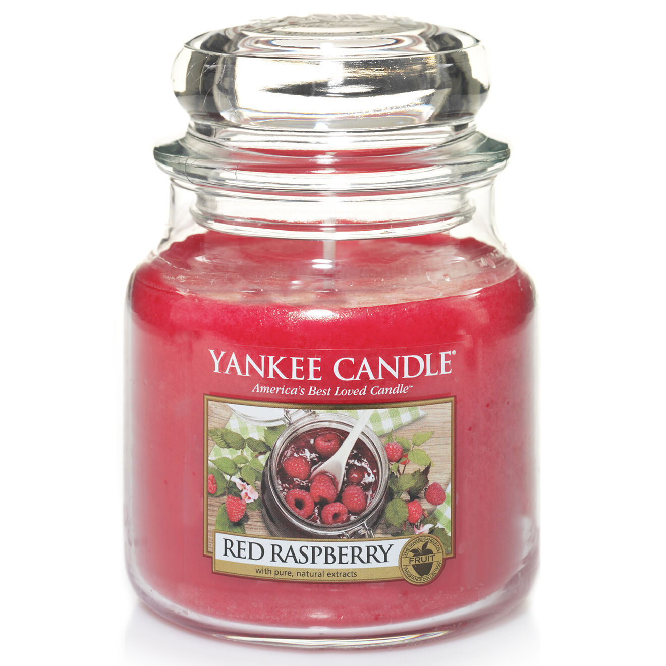 Yankee Candle Bougie parfumée moyenne jarre Framboise rouge - 65-75h