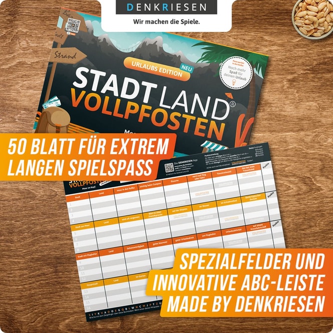 Stadt Land® Vollpfosten - Urlaubs Edition -  Meer im Kopf
