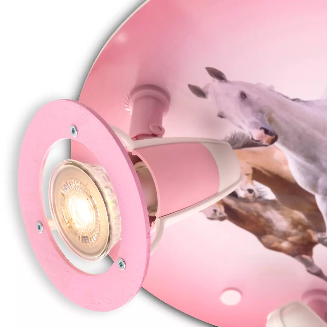 Kinderlampe Pferde
