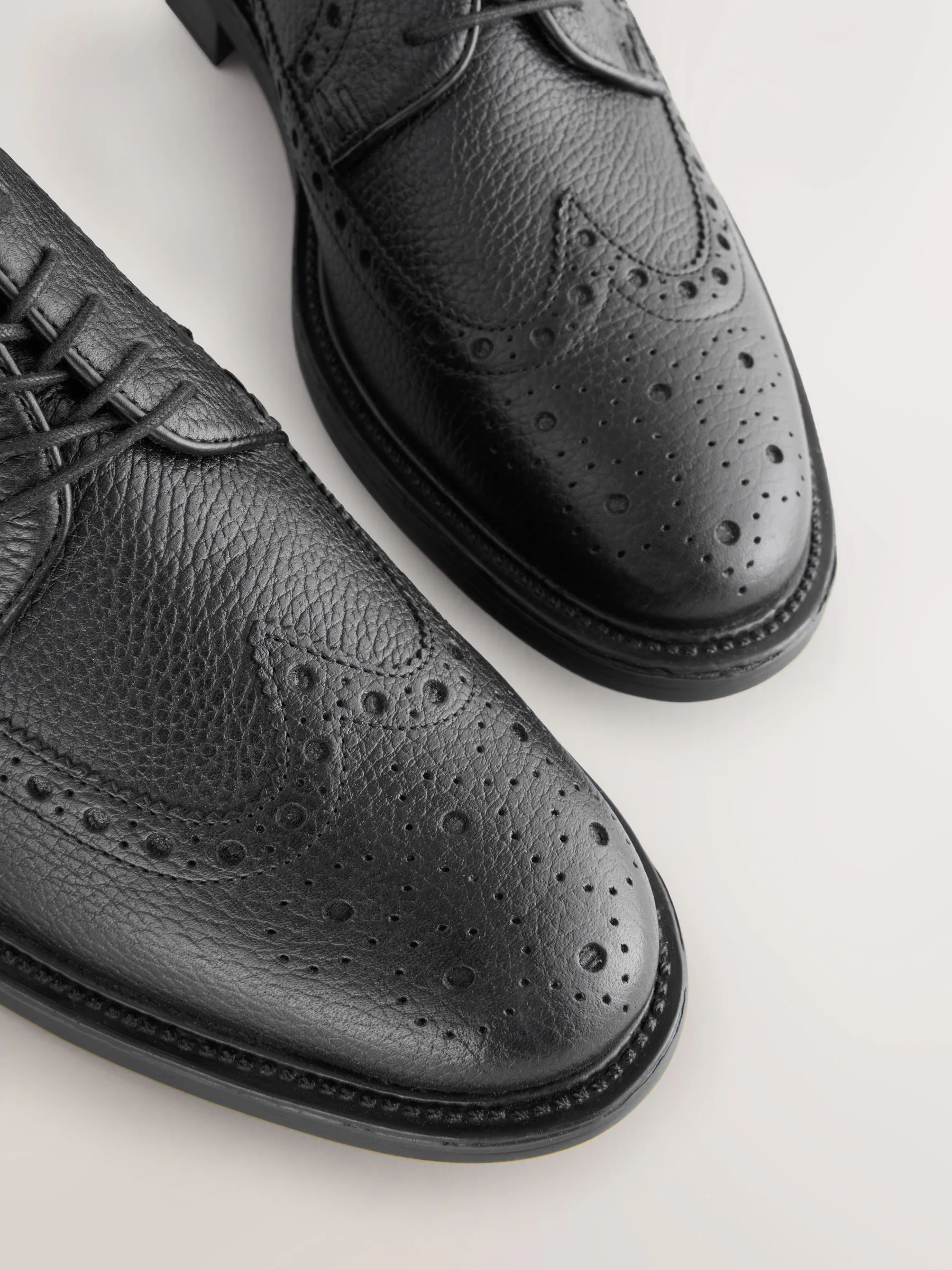 Zwart - Heritage brogue-schoenen