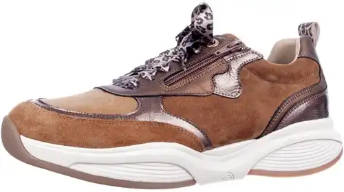 Xsensible cognac combi SWX 21 32005.2.370 H - maat 5 veterschoen cognac combi - maat 5 Calandschoen