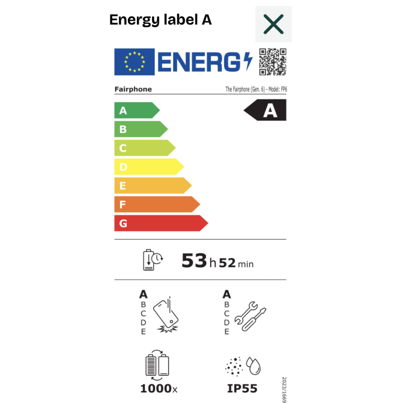 Fairphone The (Gen 6) 16 cm (6.31