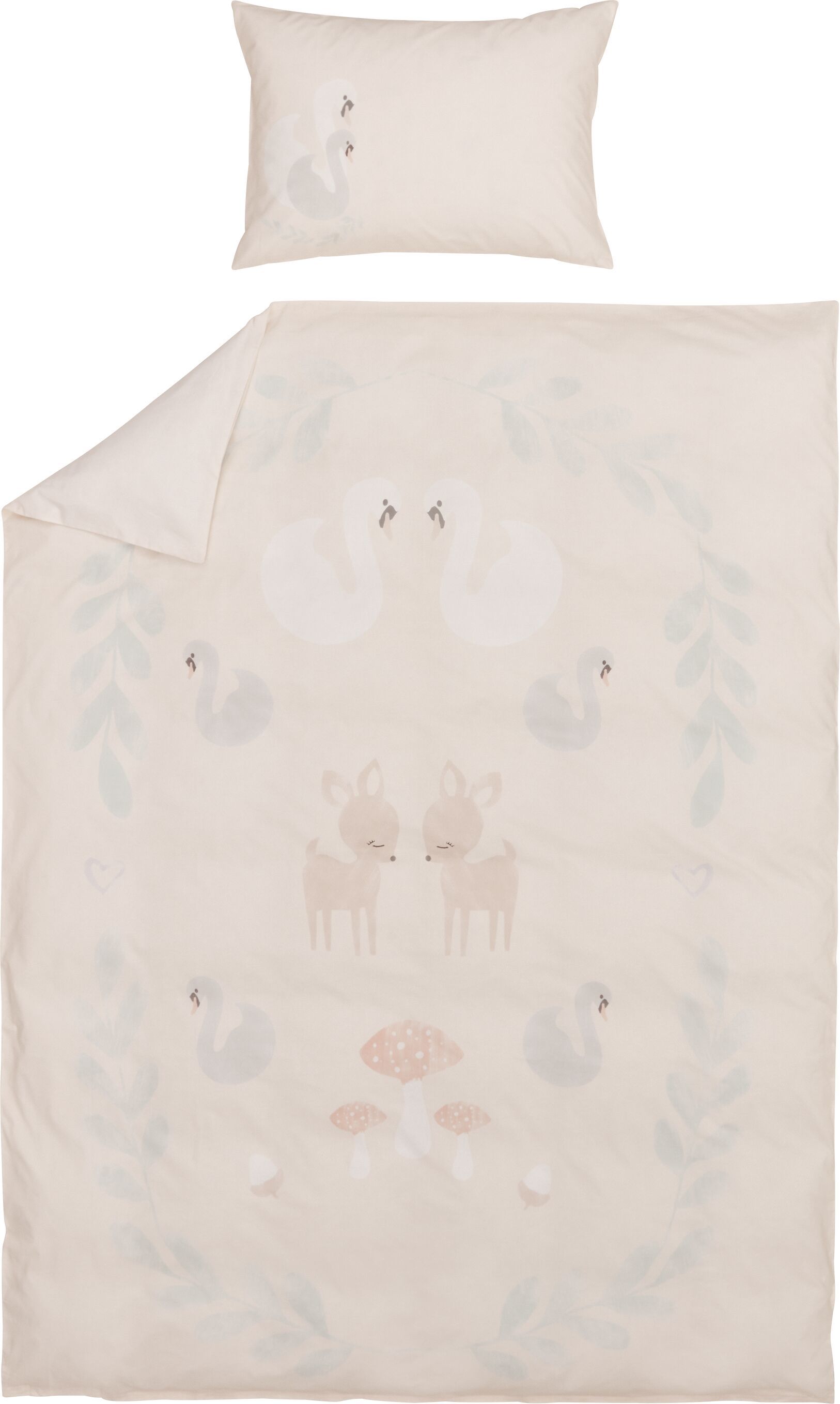 FELICITAS Kinder Bettwäschegarnitur - Rosa / B: 160.0 cm x T: 210.0 cm
