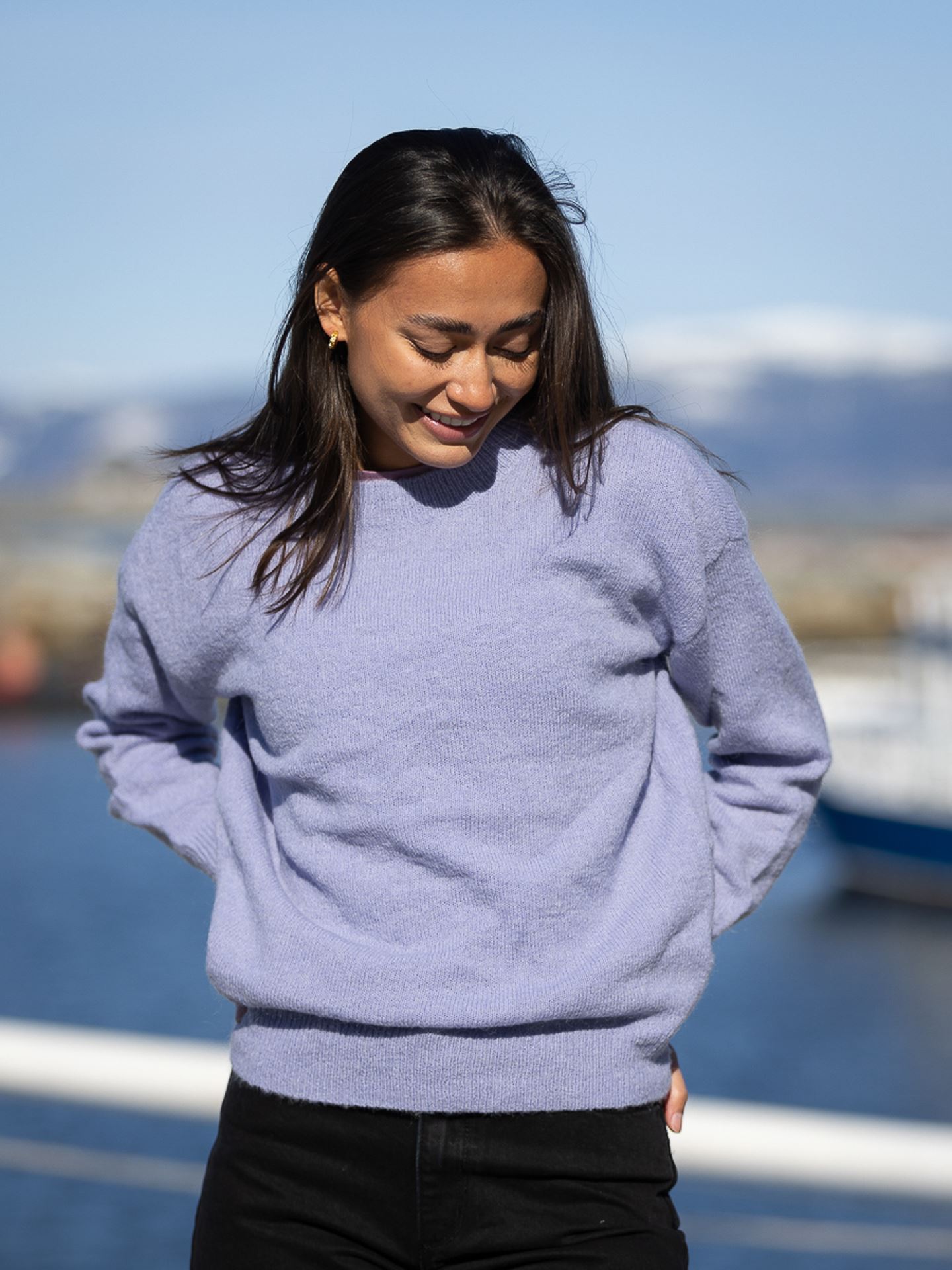 Femme Mohair O-Neck Pullover