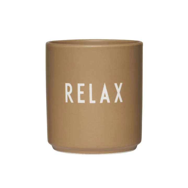 Design Letters - AJ Favourite Porzellan Becher, Relax / camel