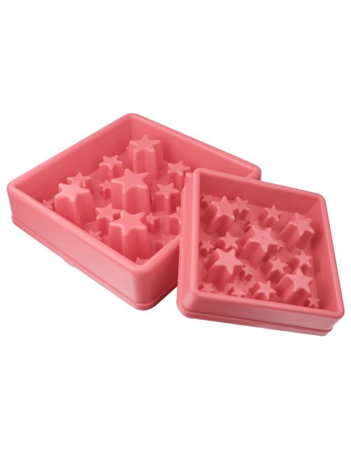 Eat Slow Live Longer Star Roze - Hondenvoerbak