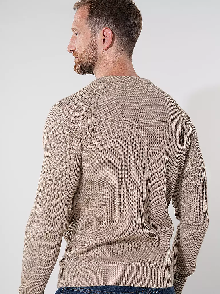 JACK & JONES Pullover JJPANNEL beige