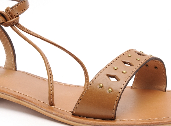 Les tropeziennes nu pieds plats femme harmony marron