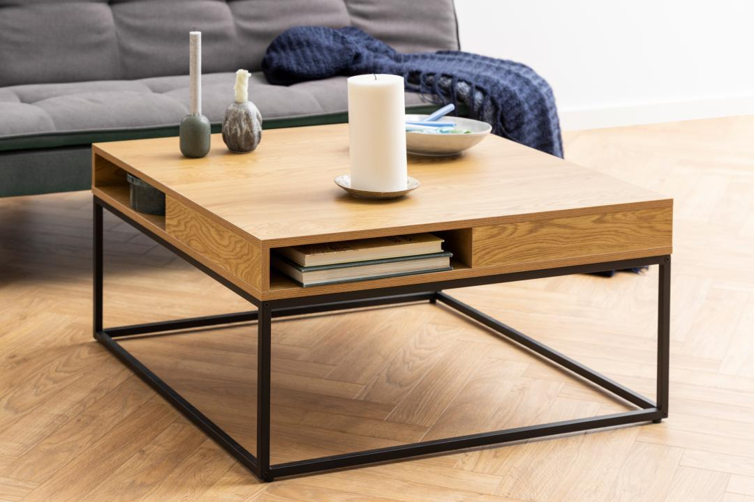 Chester Salontafel - 80 x 80 cm - Eiken