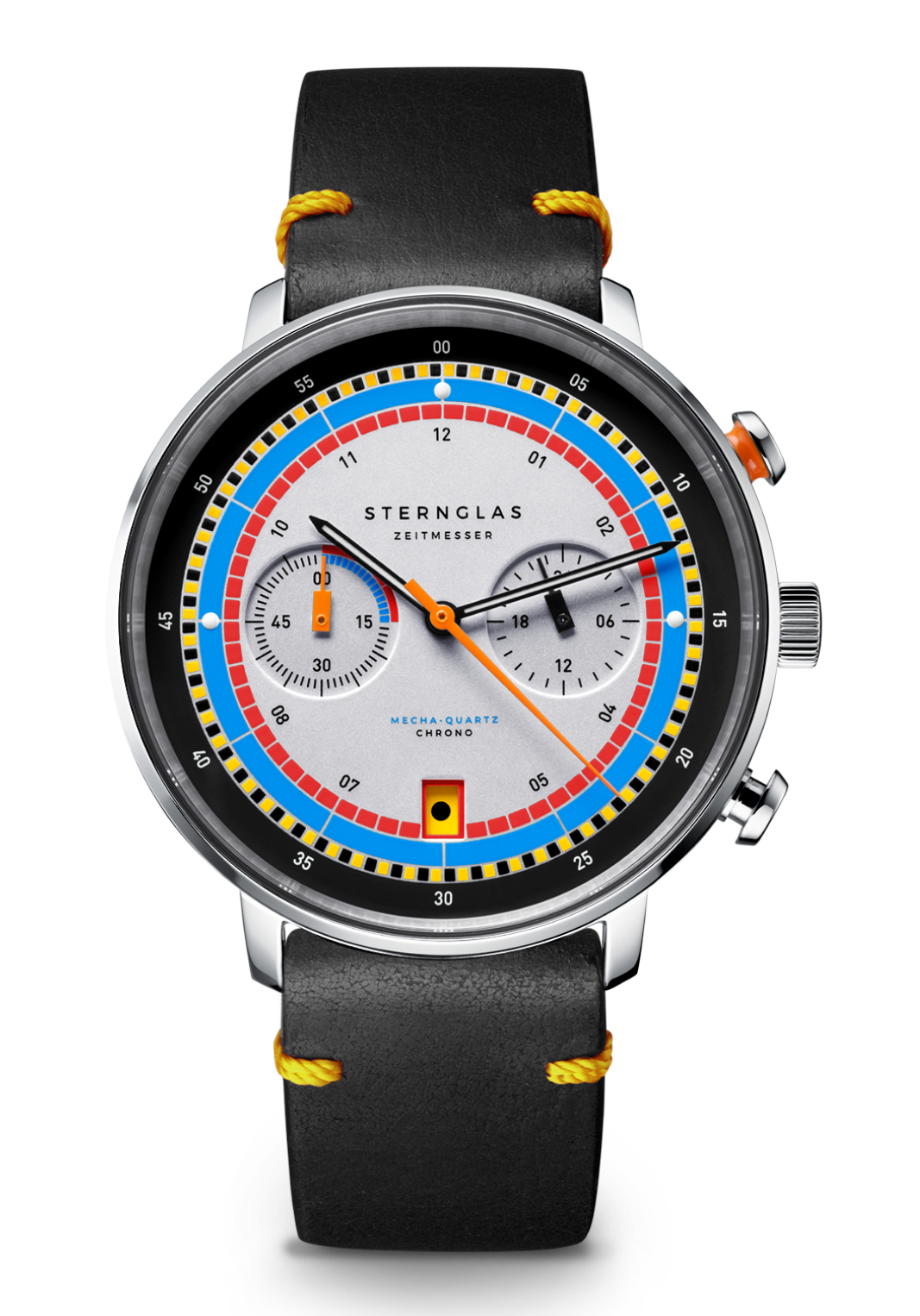 Sternglas Hamburg Chrono Quarz Regatta Schwarz