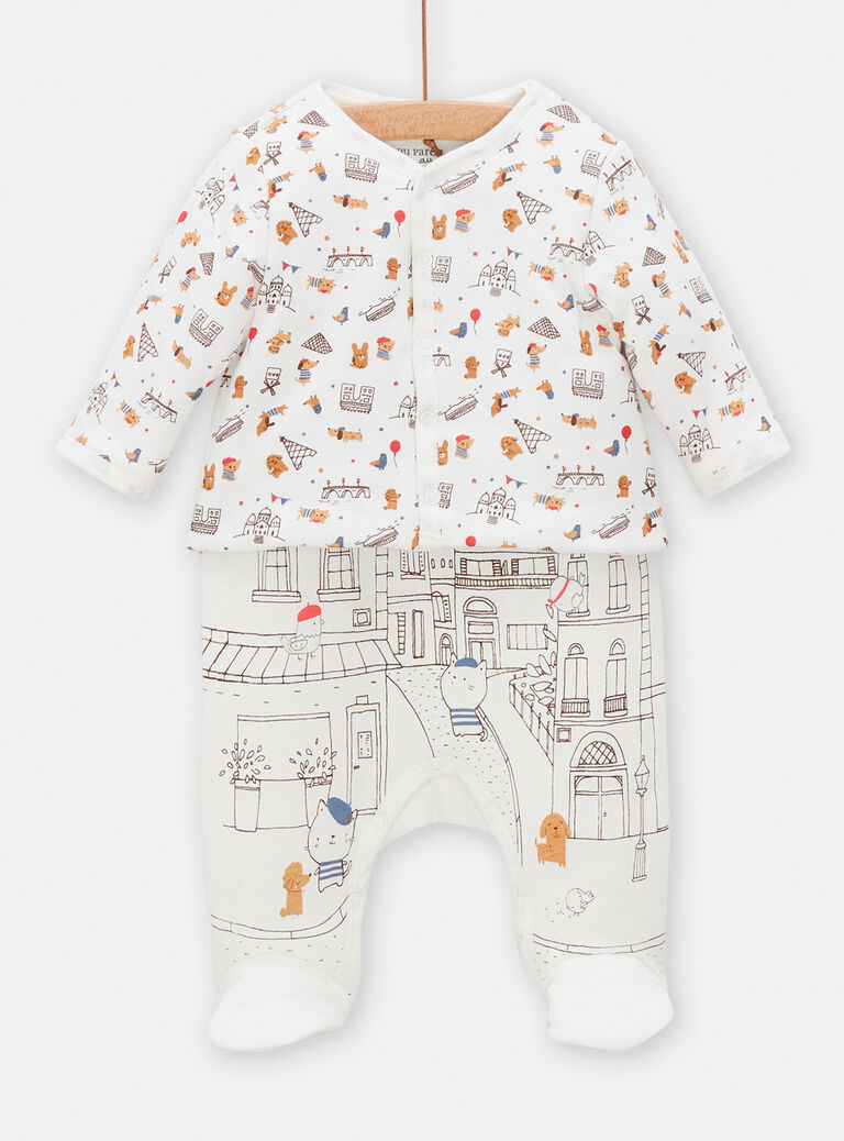 Ensemble gilet et salopette mixte