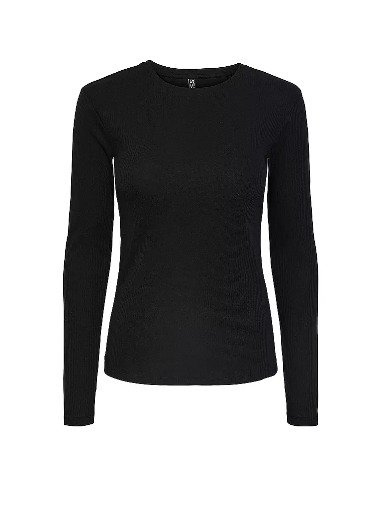 PIECES Langarmshirt PCRUKA schwarz