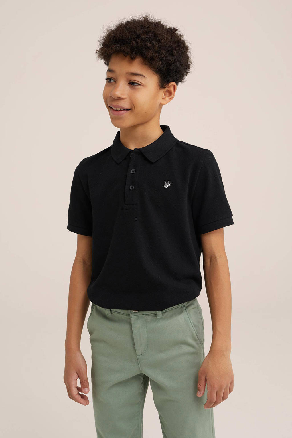 WE Fashion polo zwart
