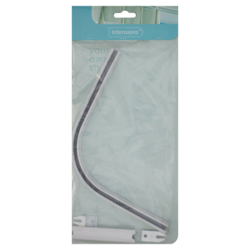 Intensions 90° bocht + verbinder gordijnrail Plus wit