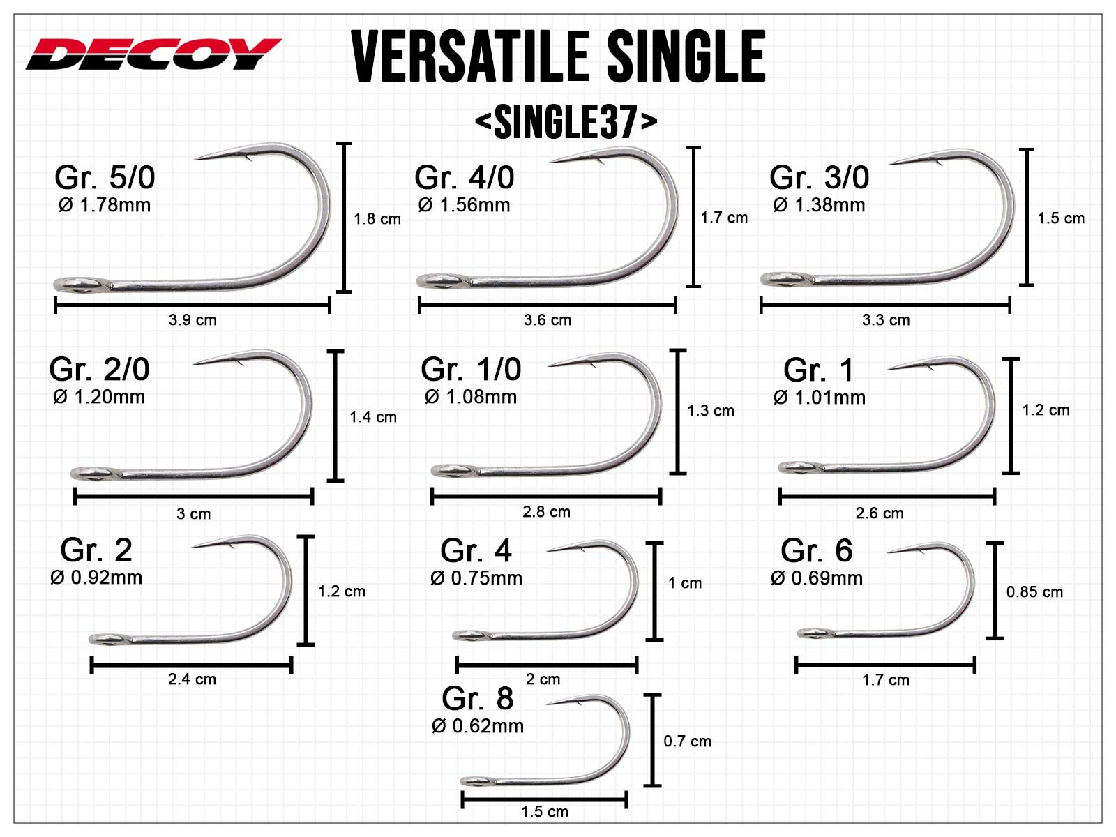 Versatile Single Single37 - Gr. 5/0(DECOY)