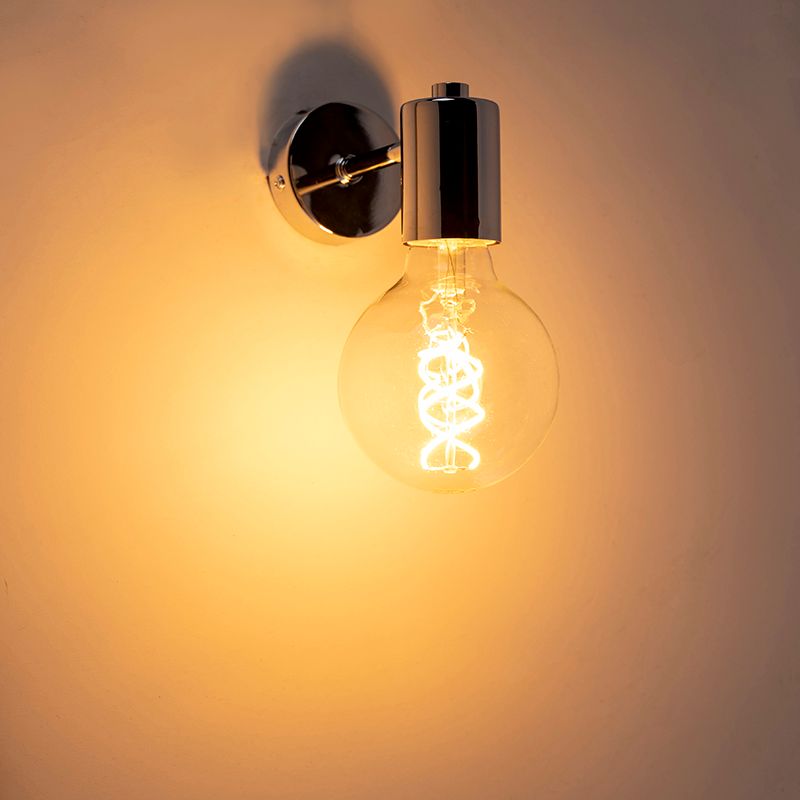 Moderne wandlamp chroom kantelbaar - Facil