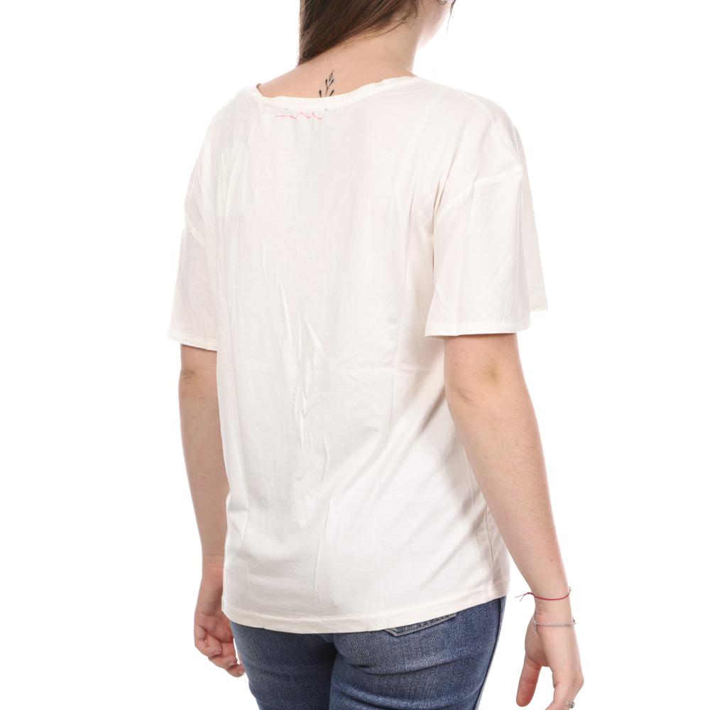 Teddy Smith T-shirt Blanc Femme Teddy Smith Tifani