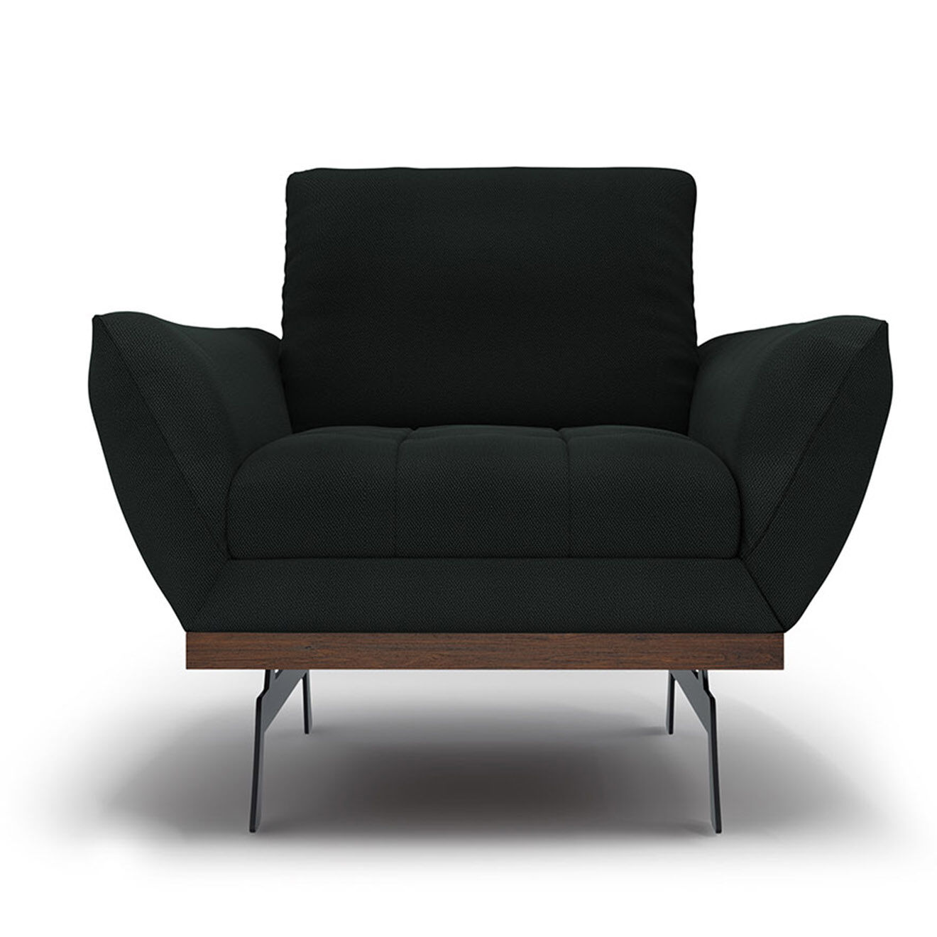 CXL by Christian Lacroix Fauteuil Olivier noir - 95x95x87 cm