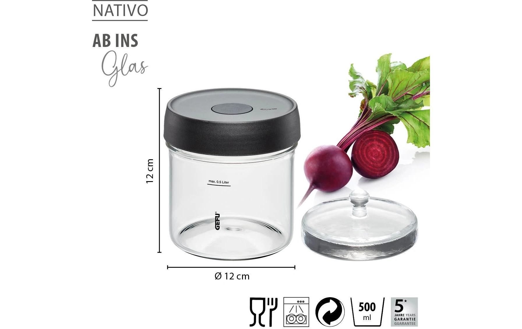 Fermentationsglas Nativo 0.5 LFermentationsglas mit Deckel
