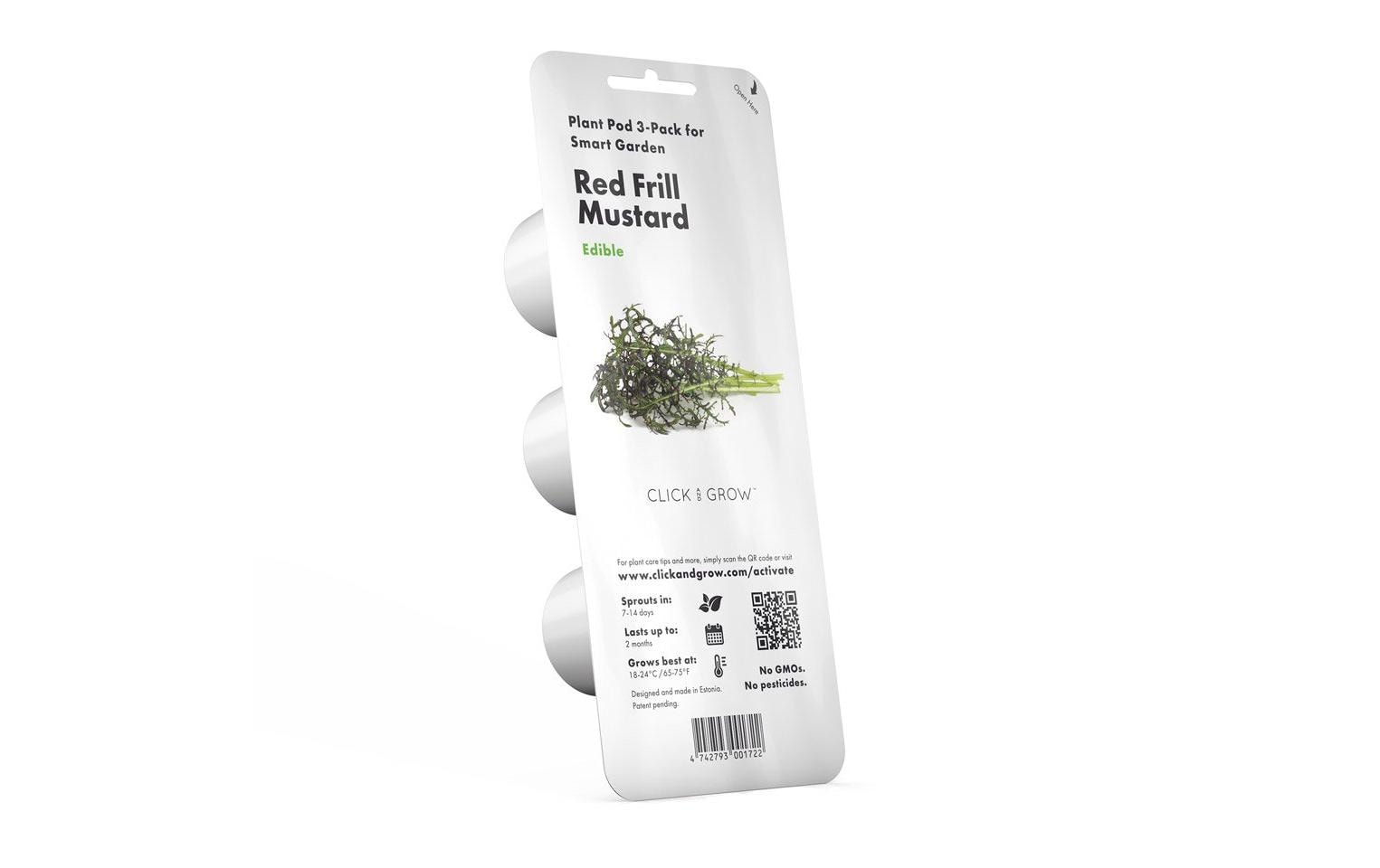 Samen Roter Rüschen-Senf, 3er-PackNachfüllpackung zum Smart Herb Garden