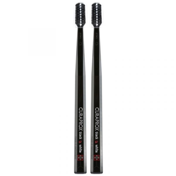 Curaprox Black Is White Escova de Dentes Ultra-soft 2 Unidades