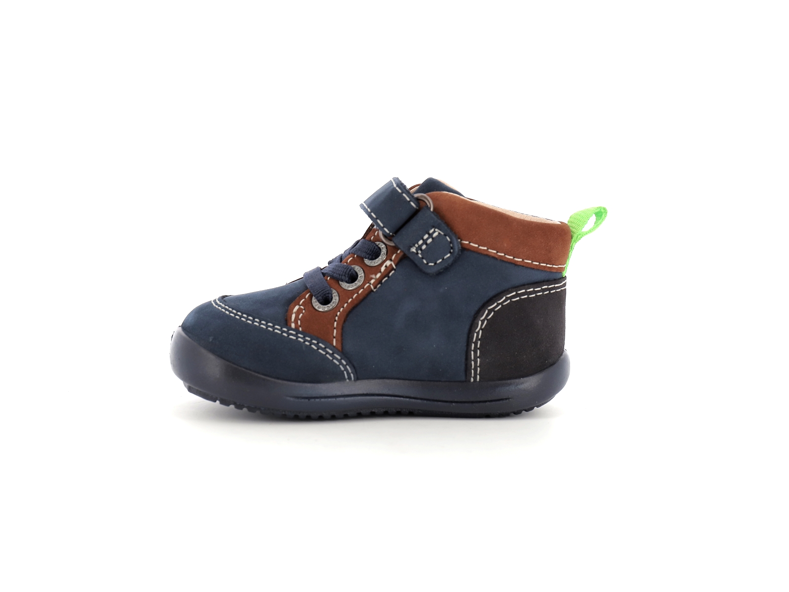 Kickers-KINOE 878670 Nubuck Bleu Marron