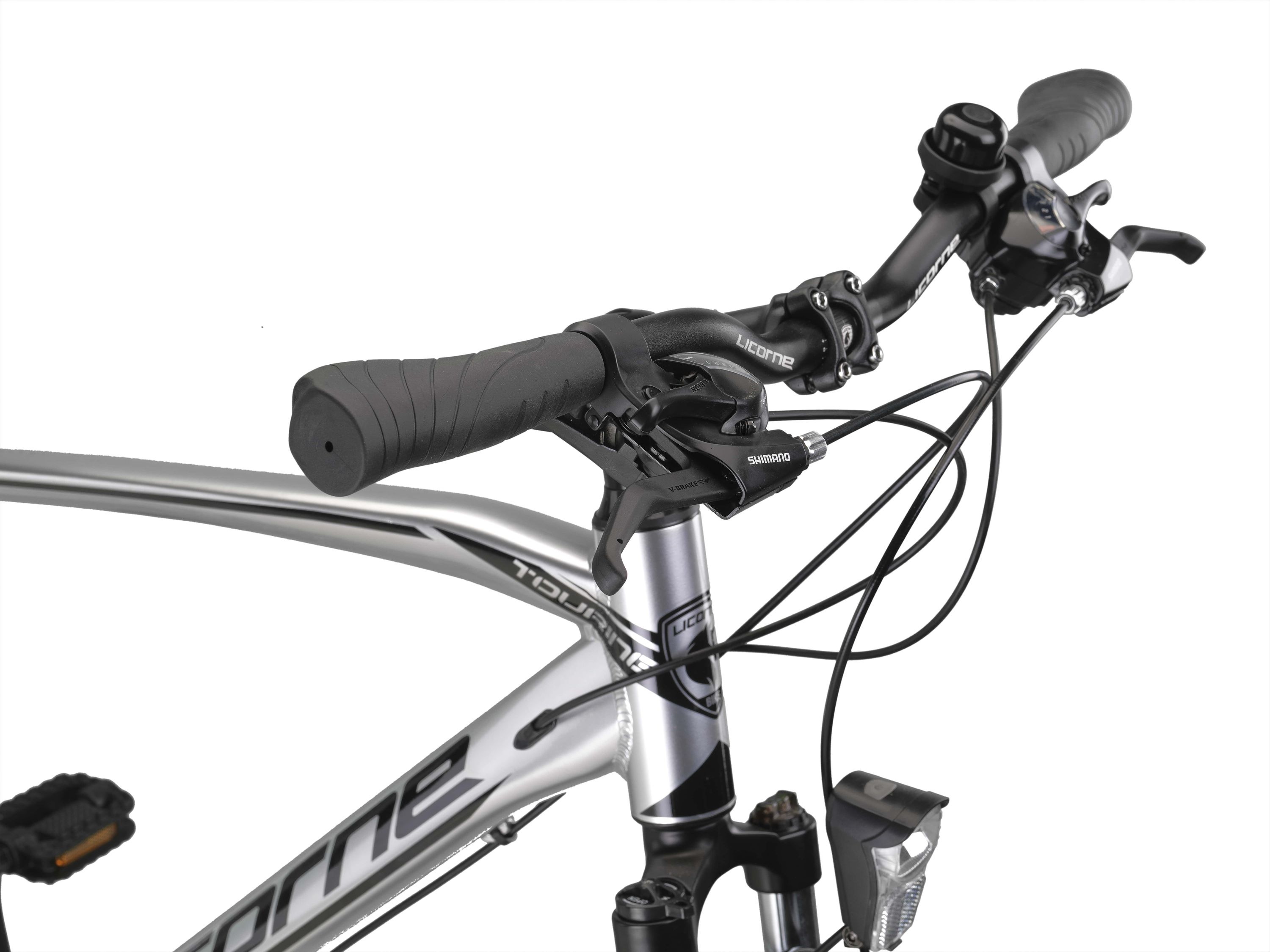 Licorne Bike Premium Touring Trekking Bike in 28 Zoll - Fahrrad für Jungen, Mädchen, Damen und Herren - 21 Gang-Schaltung - Mountainbike - Crossbike