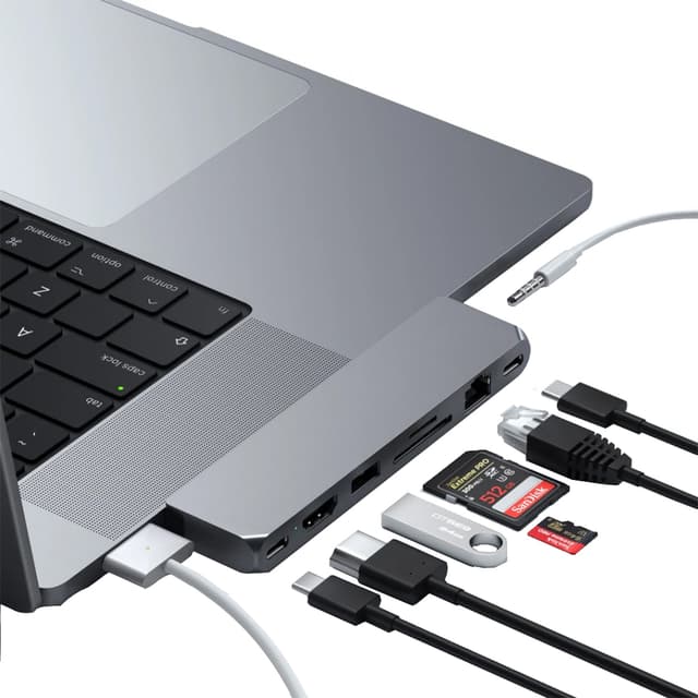 Satechi Pro Max USB-C hub (grå)